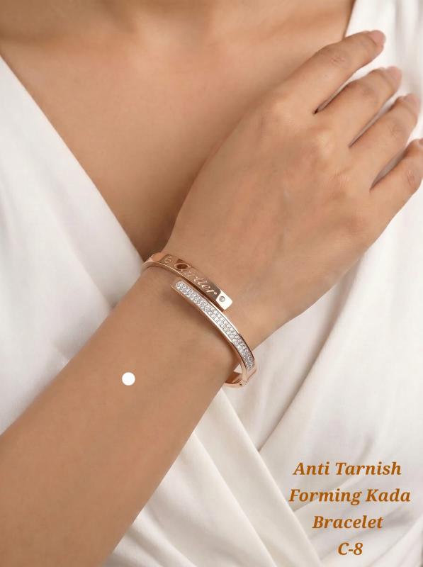 Anti tarnisha forming kada bracelet c 8 Costume jewellery manufacturers in Gujarat